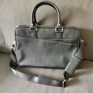 COPY - Cole Haan American Airlines Black leather attaché